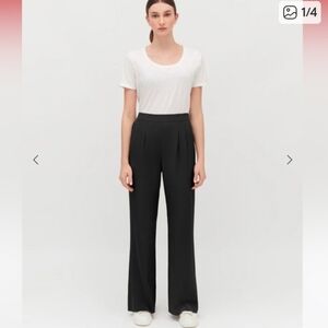 Cuyana Black Wide Leg Women's Pants